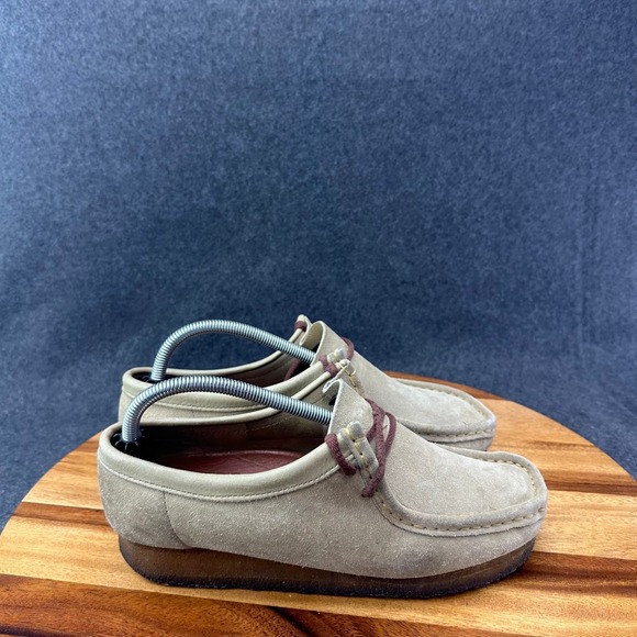 Clarks Originals Shoes - Clarks Originals WALLABEE 35395 Womens 9.5 M Sand Suede Crepe Sole Comfort Shoes